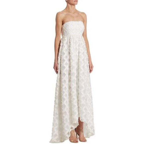 ZAC Zac Posen Lila Strapless Fil Coupé Gown - Picture 3 of 4